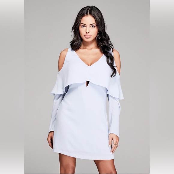 Guess by Marciano Dresses & Skirts - Marciano guess Mishas Cold Shoulder Dress in blue
